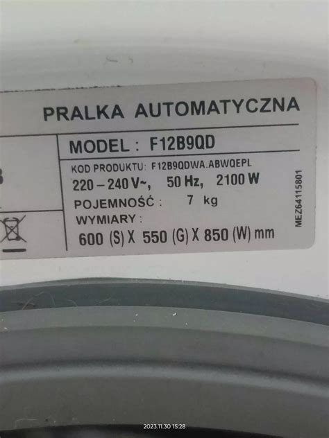 Pralka LG F12B9QD Nie Wiruje Naprawiaj Nie Wyrzucaj