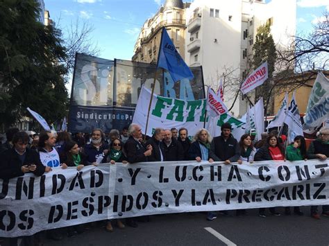 Central De Trabajadores Y Trabajadoras De La Argentina Trabajadores De Prensa Marcha Contra