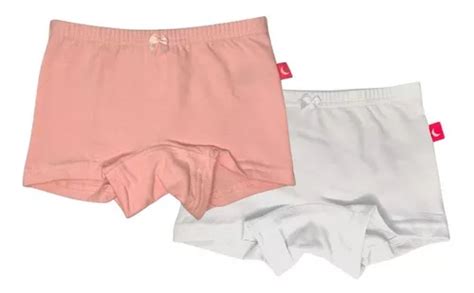 Kit C 2 Calcinhas Boxer Infantil Em Cotton MercadoLivre