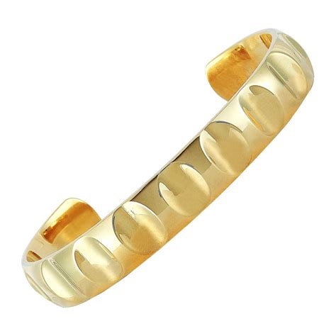 Tiffany And Co Paloma Picasso 18 Karat Yellow Gold Bangle Bracelet At 1stdibs