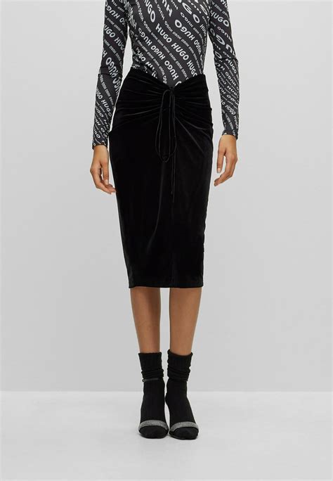 Hugo Nykonos Pencil Skirt Black One Sort Zalando Dk