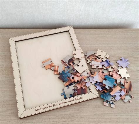 Personalisiertes Fotopuzzle Aus Holz 20 48 80 Teile 29x24cm Etsy De