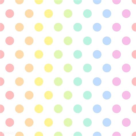 Seamless Colorful Polka Dot Pattern Vector Free Image By Rawpixel