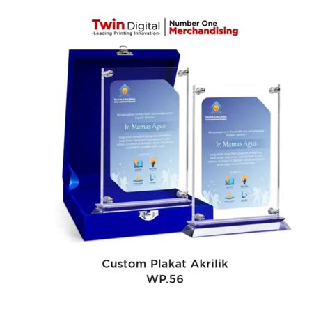 Plakat Medali Akrilik Premium Custom Terbaik Twin Digital