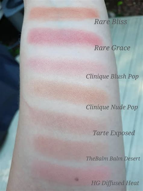 Rare Beauty Blush Swatches Next To Other Blushes Mini Reviews In