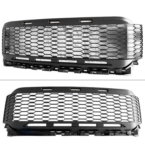 Victocar Matte Black Front Bumper Upper Grille For 2021 2023 Ford F150 W Led Dps Dawood