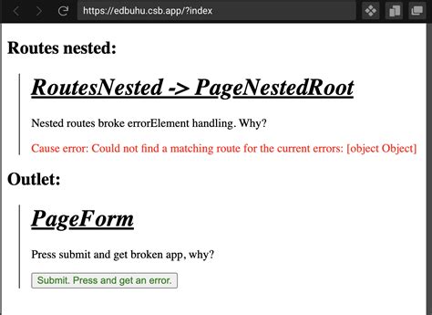 Bug Nested Routing Inside Issue Remix Run React