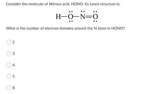 Nitrous Acid Structure