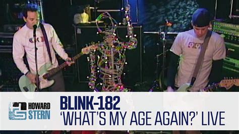 Blink 182 Whats My Age Again Live On The Stern Show 2000 YouTube