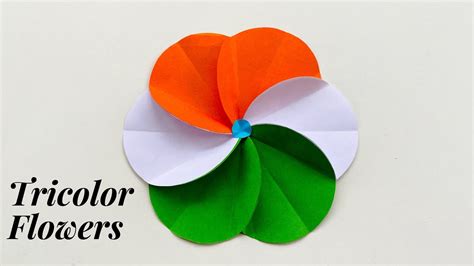 Easy Tricolor Paper Flowers Diy Craft Ideas For Republic Day