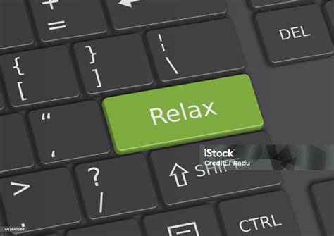 ilustrasi   kata relax  ditulis  keyboard ilustrasi stok