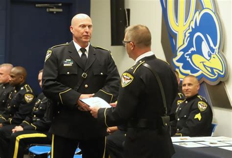 Farrall sworn in as chief of the Newark Police Department | News ...