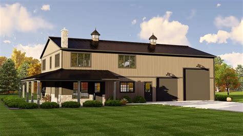 Barndominium House Plan 3 Bedrooms 2 Bath 2311 Sq Ft Plan 104 341