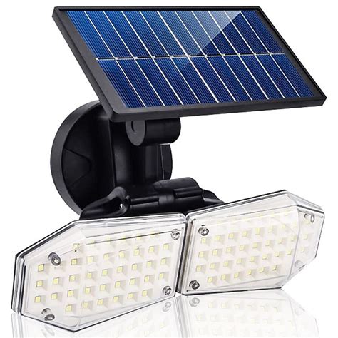 Exgreem 15 Watt LED Solar Power Dusk To Dawn Battery Operated Outdoor