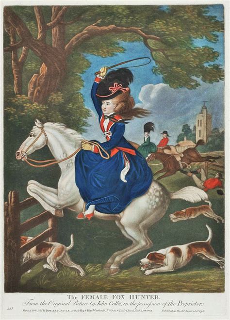 Its About Time In The Countryside 1700s Women Dressed For Hunting