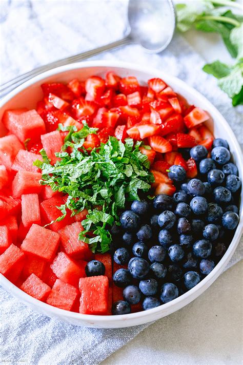 Honey Lime Fruit Salad Recipe Watermelon Salad Recipe Eatwell