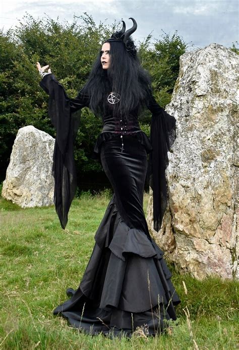 Vale of Tears long Steampunk goth skirt with tiers and train by Moonmaiden Gothic Clothing