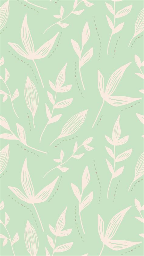 Floral Pastel Background Phone Wallpaper