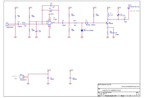 Micro Spy PLL FM Transmitter Signal Processing Circuit Diagram