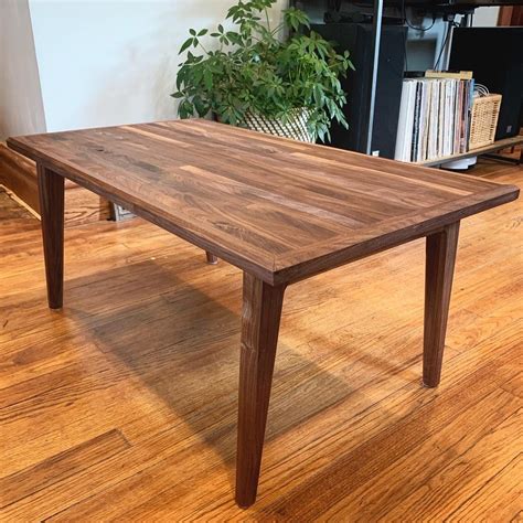 Walnut Butcher Block Coffee Table Etsy