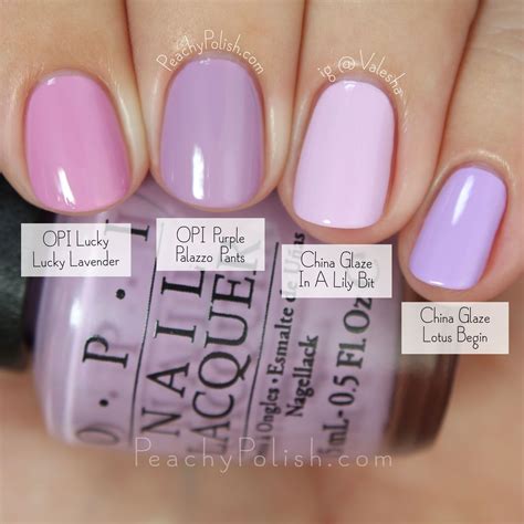 Opi Fall 2015 Venice Collection Comparisons Lavender Nails Lilac Nails Purple Nail Polish