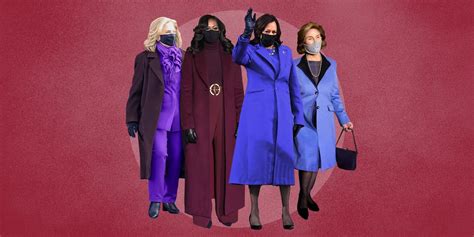 Meaning Of The Color Purple At The 2021 Inauguration Laura Bush Kamala Harris Hillary