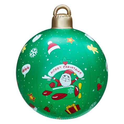 Qt Christmas Inflatable Christmas Balloon 60cm Glow Green