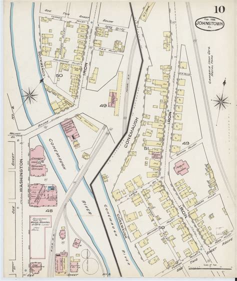 Image 10 Of Sanborn Fire Insurance Map From Johnstown Cambria County Pennsylvania Library