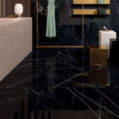 Lea Ceramiche Tile Delight Marquina Nero Lux Rectified X