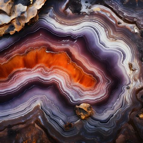 Premium Ai Image Agate Stone Texture