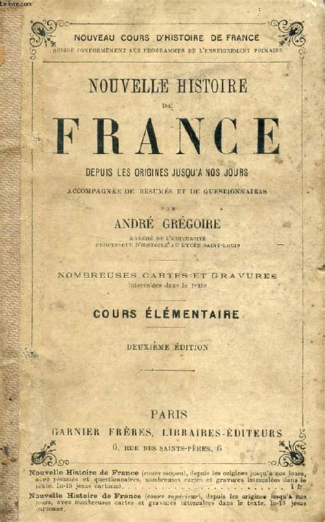 Nouvelle Histoire De France Depuis Les Origines Jusqu A Nos Jours