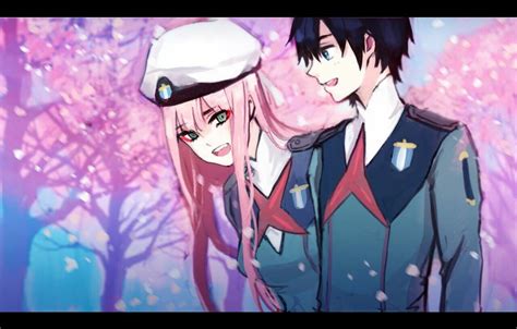 ️ Zero Two And Hiro Darling In The Franxx Dibujos Fondo De Anime Parejas De Anime