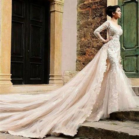 Mermaid Wedding Dresses With Detachable Trains Bestweddingdresses