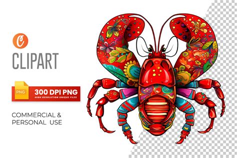 Mardi Gras Crawfish Sublimation Clipart Graphic By Graftify Creative