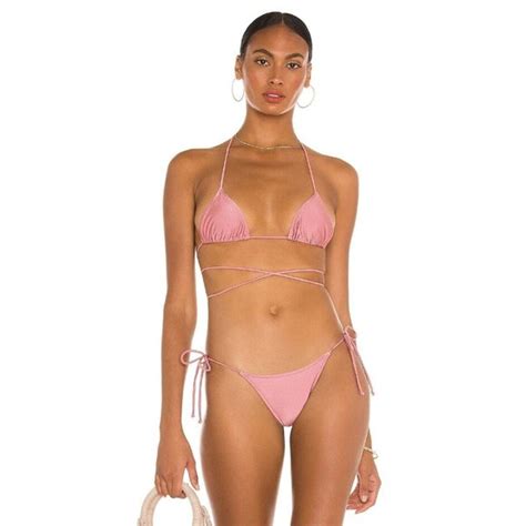 Tropic Of C Swim Tropic Of C Praia Long Cord Bikini Top Rosewater