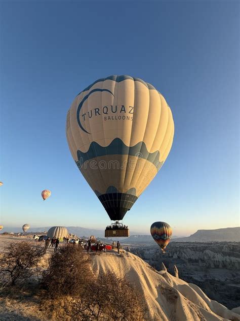 Hot Air Balloon In Cappadocia Kapadokya Turkey Editorial Image Image Of Hotairballoon