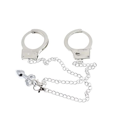 Bdsm Butt Anal Plug With Handcuffs Master Slave Toy Bondage Mature Etsy