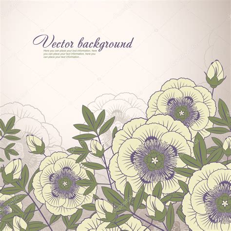 Vector Floral Background Design Stock Vector By Kotenko