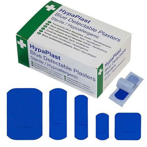 Blue Detectable Plasters Assorted 100 Pack