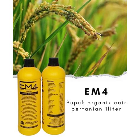 Jual EM4 Pertanian Effective Micro Organisme 1L Untuk Tanaman Shopee