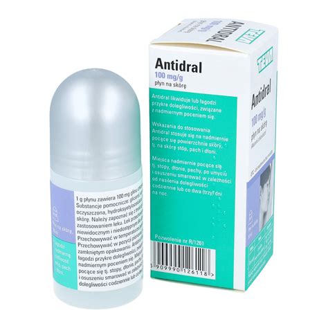 Antidral 100 mg g płyn na skórę 50 ml opinie skład i cena