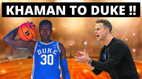 DUKE BASKETBALL LANDS TOP RANKED INTERNATIONAL PROSPECT Khaman