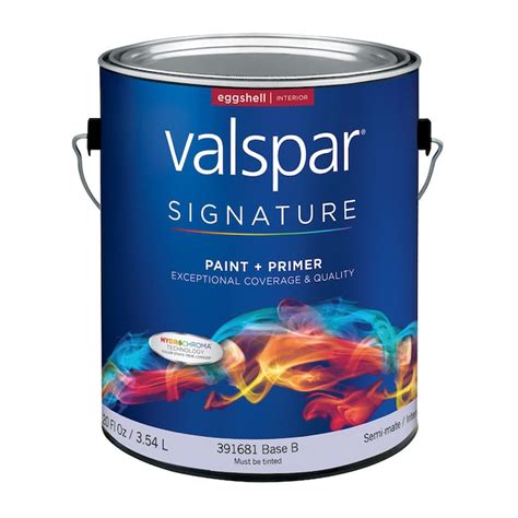 Valspar Eggshell Signature White Tintable Interior Paint 1 Gallon In The Interior Paint