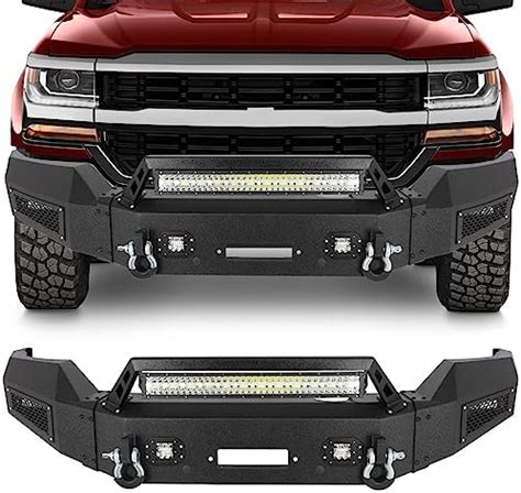 Ocpty Front Bumper Fit For For Chevy Silverado With D