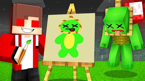 Jj Use Drawing Mod To Hanged Mikey In Minecraft Maizen Minecraft Videos