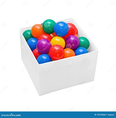 Many Colour Plastic Balls In Box Royalty Free Stock Photos Image