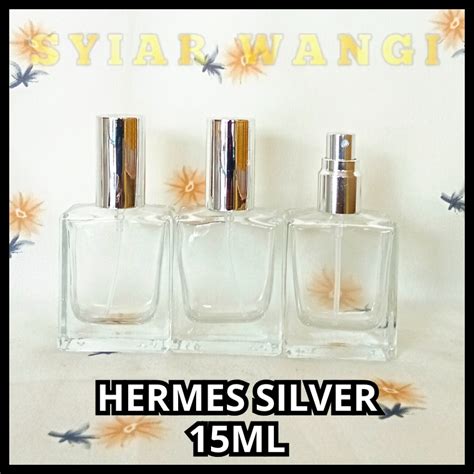 Jual Botol Parfum Hermes 15ML Drat Tutup SILVER Botol Parfum ISI