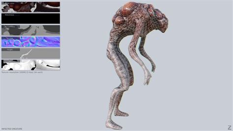 3D Infected Creature Collection TurboSquid 2248645