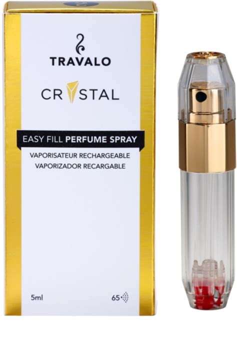 Travalo Crystal Gold Vaporizador De Perfume Recargable Gold Notino Es