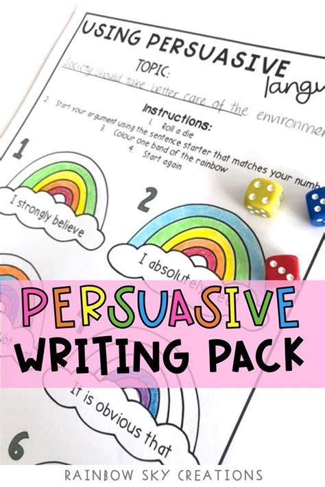 Persuasive Writing Unit Activities And Games Grade 3 5 In 2020